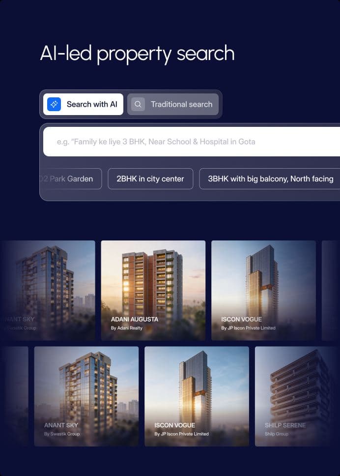 AI-led property search banner